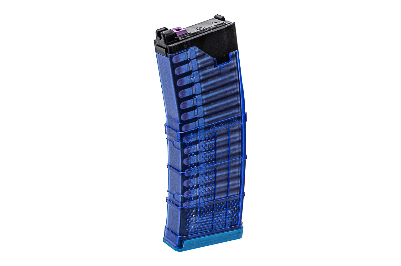 EMG Lancer System Licensed L5-AWM 30 Rds Training Blue Gas Magazine For Marui TM MWS GBBR Series