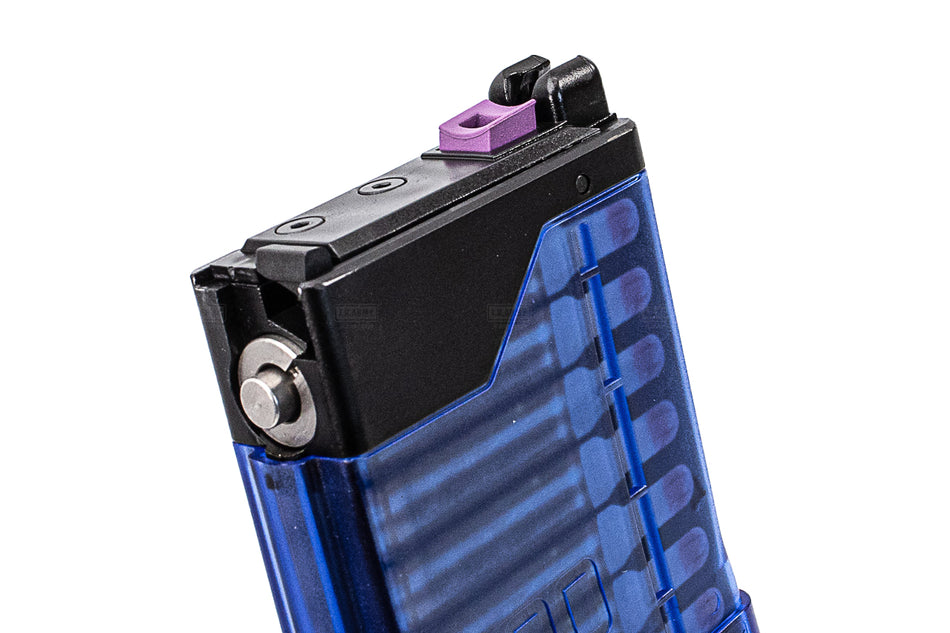 EMG Lancer System Licensed L5-AWM 30 Rds Training Blue Gas Magazine For Marui TM MWS GBBR Series