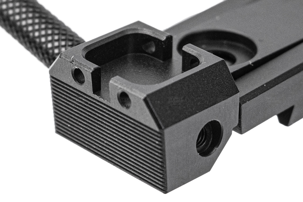 LA Capa Adjustable Fiber Optic Rear Sight With Charging Handle For Marui TM Hi-Capa 5.1 GBBP Series -Silver