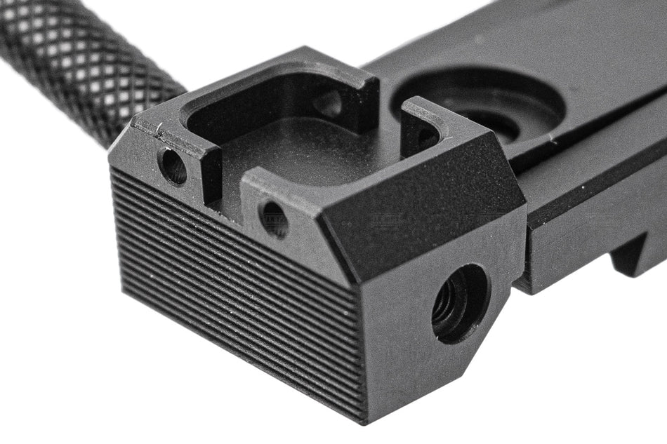LA Capa Adjustable Fiber Optic Rear Sight With Charging Handle For Marui TM Hi-Capa 5.1 GBBP Series -Silver