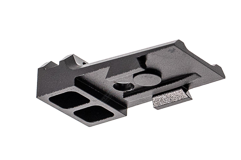 LA Capa Aluminum Lightweight 5.1 Fiber Optic Rear Sight For Marui TM Hi-Capa 5.1 GBBP Series -Silver