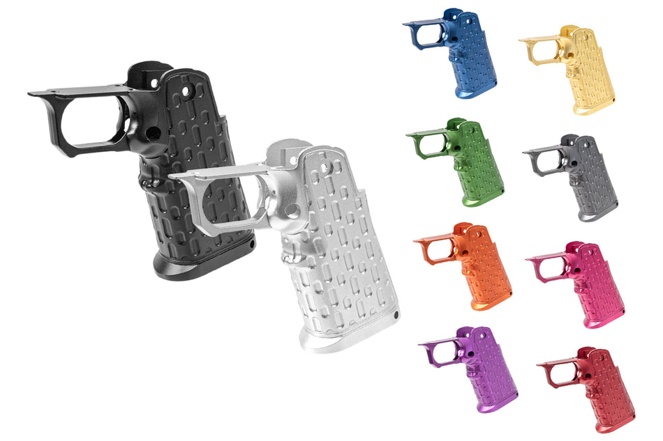 LA Capa CNC Aluminum S1 Standard Grip For Marui TM Hi-Capa GBBP Series -Rainbow