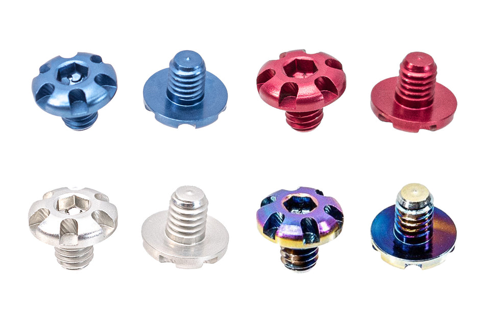 LA Capa CNC Aluminum S1 V2 Grip Screws For Marui TM Hi-Capa 5.1 / 4.3 / Gold Match GBBP Series -Silver