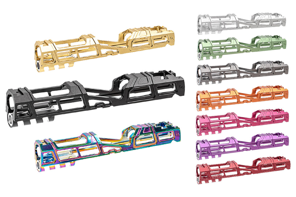 LA Capa T6 Aluminum 5.1 Hyper Slide For Marui TM Hi-Capa 5.1 GBBP Series -Glossy Silver