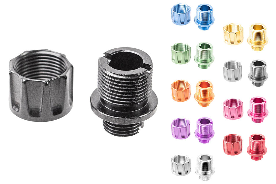 LA Capa S1 Reversible 11mm CW to 14mm CCW Thread Adapter ( w/ Thread Protector ) -Silver