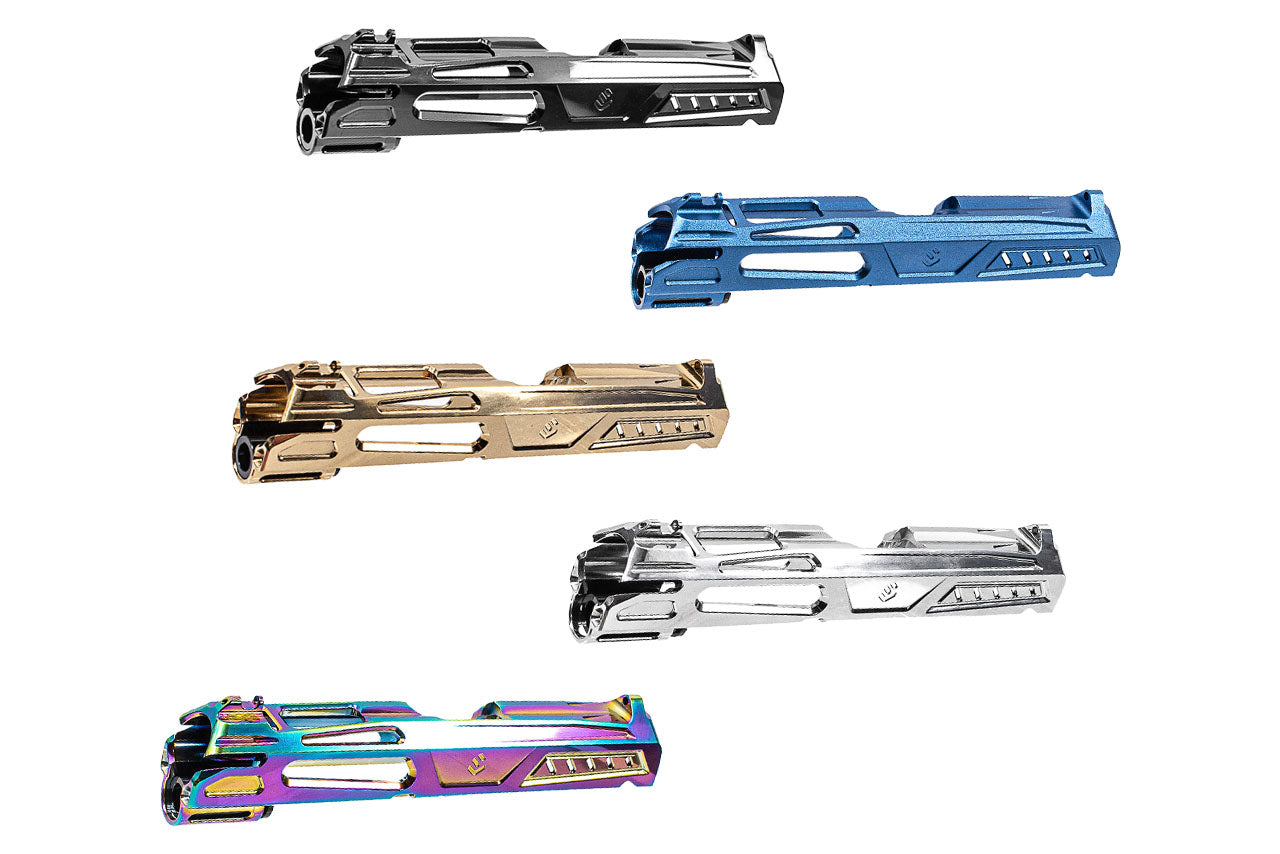 LA Capa X SpeedQB 4.3" COBRA Style Aluminum Slide For Marui TM Hi-Capa 4.3 GBBP Series -Rainbow