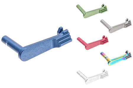 LA Capa CNC Aluminum Slide Stop For Marui TM Hi-Capa 5.1 / 4.3 / Gold Match GBBP Series -Silver