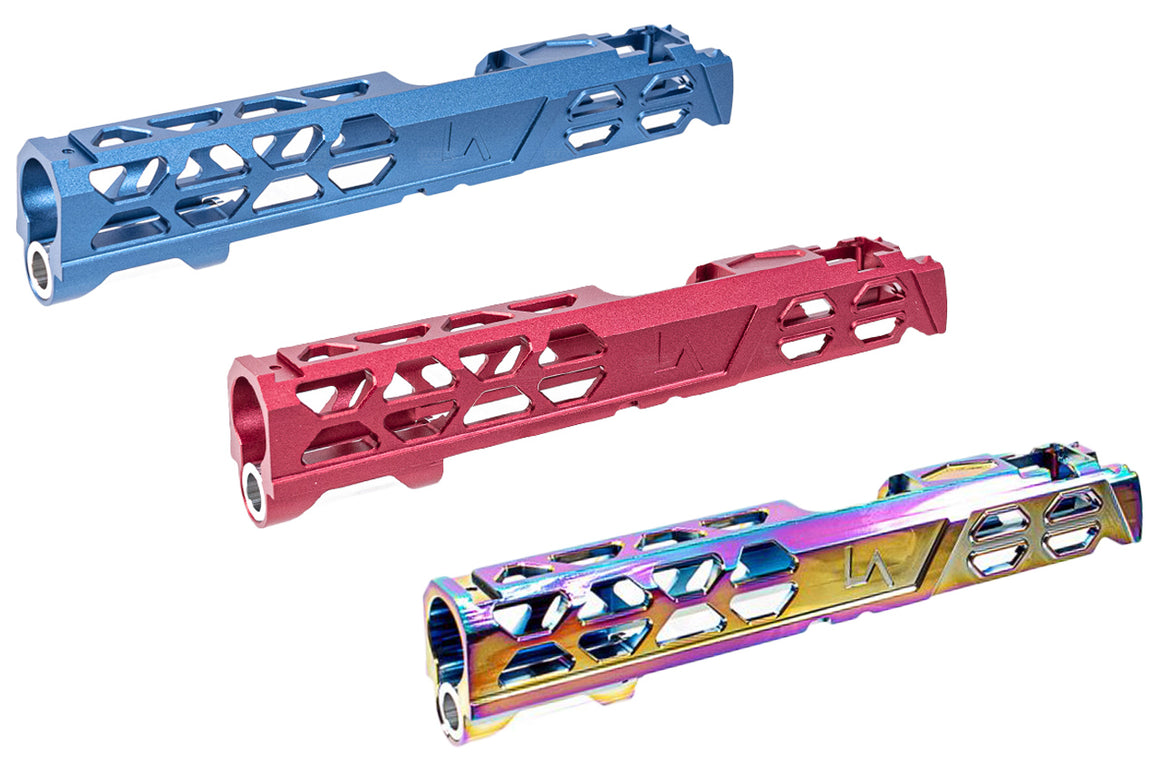 LA Capa CNC Aluminum VOID 5.1 Slide For Marui TM Hi-Capa 5.1 GBBP Series-Red