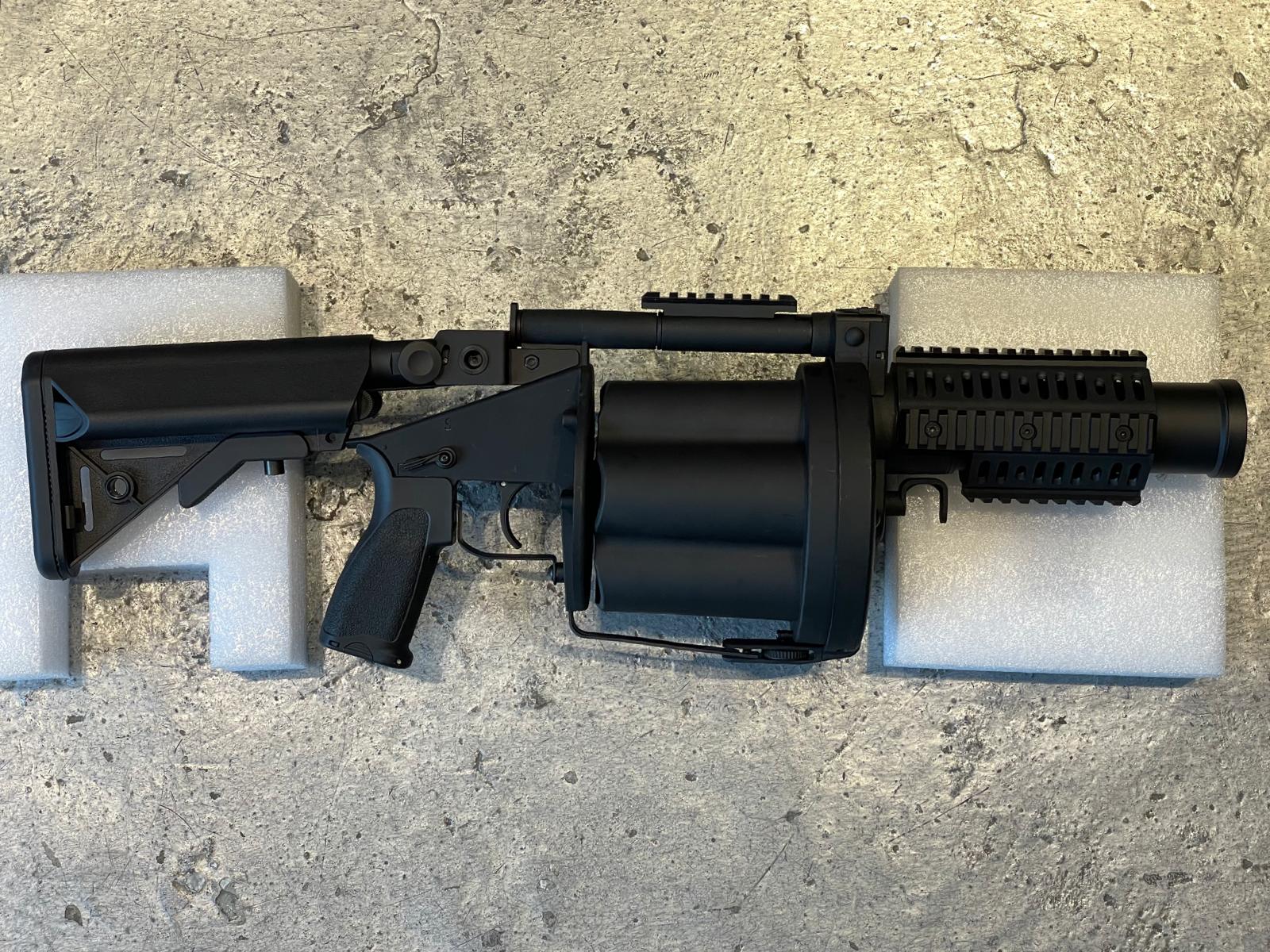 LDT MGL Grenade Launcher with Retractable Stock ( Black / DE )-Black