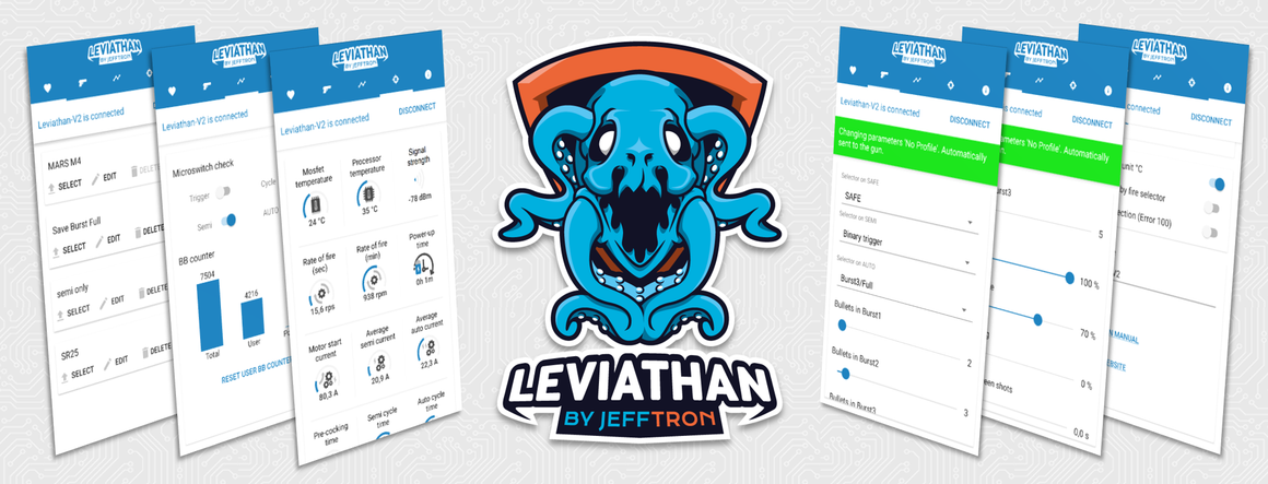 JeffTron Wiring to Stock Leviathan MOSFET for Version 2 Gearbox AEG ( With Curved CNC Trigger )-Red