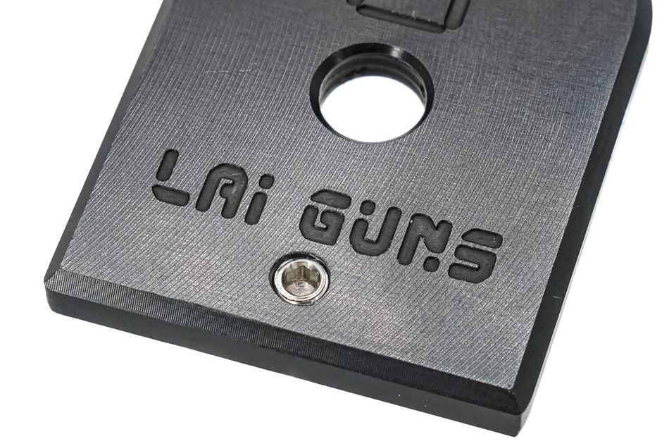 LAI GUNS Competition Magazine Base Plate For Marui TM Hi-Capa GBBP Series -Silver
