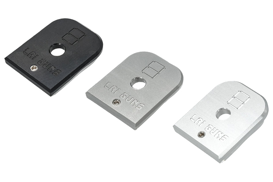 LAI GUNS Competition Magazine Base Plate For Marui TM Hi-Capa GBBP Series -Silver