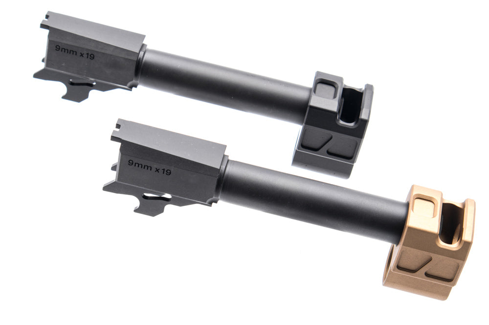 Bomber PM Style M18 Comp CNC Steel Outer Barrel w/ Comp for SIG / VFC P320 M17 M18 GBBP Series-Dark Earth ( DE )