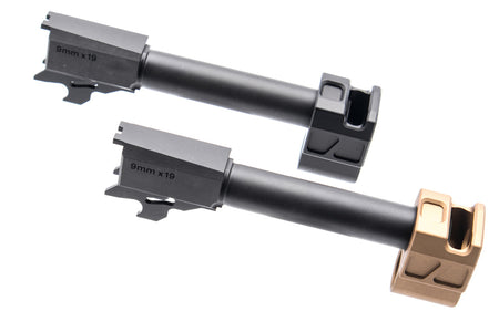 Bomber PM Style M18 Comp CNC Steel Outer Barrel w/ Comp for SIG / VFC P320 M17 M18 GBBP Series-Dark Earth ( DE )
