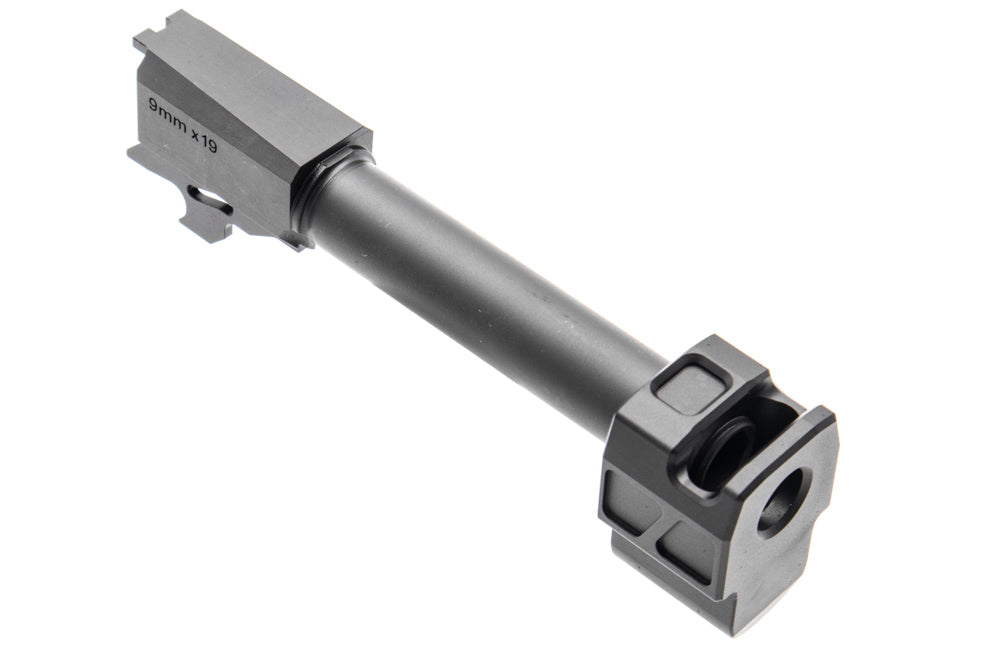 Bomber PM Style M18 Comp CNC Steel Outer Barrel w/ Comp for SIG / VFC P320 M17 M18 GBBP Series-Dark Earth ( DE )