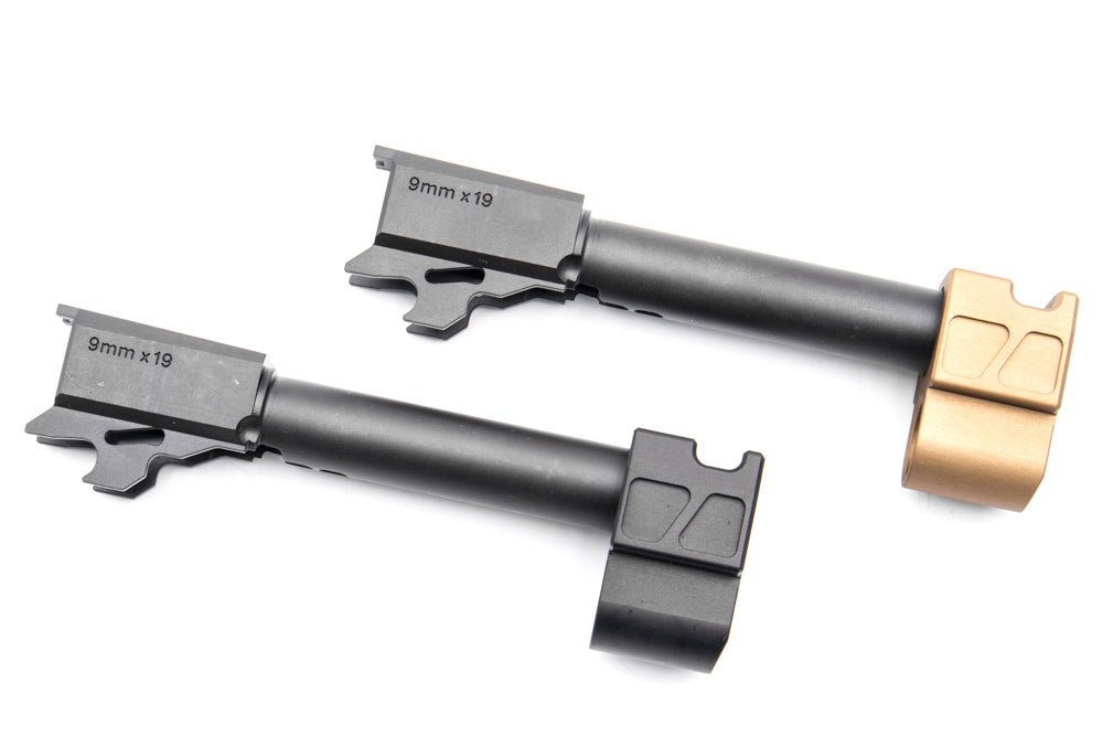 Bomber PM Style M18 Comp CNC Steel Outer Barrel w/ Comp for SIG / VFC P320 M17 M18 GBBP Series-Dark Earth ( DE )