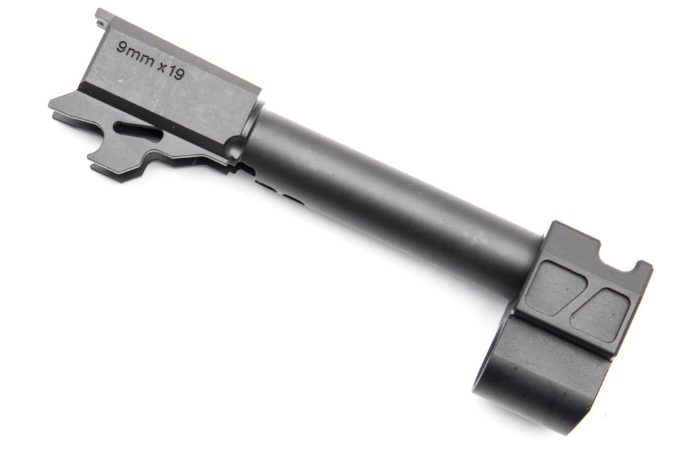 Bomber PM Style M18 Comp CNC Steel Outer Barrel w/ Comp for SIG / VFC P320 M17 M18 GBBP Series-Dark Earth ( DE )