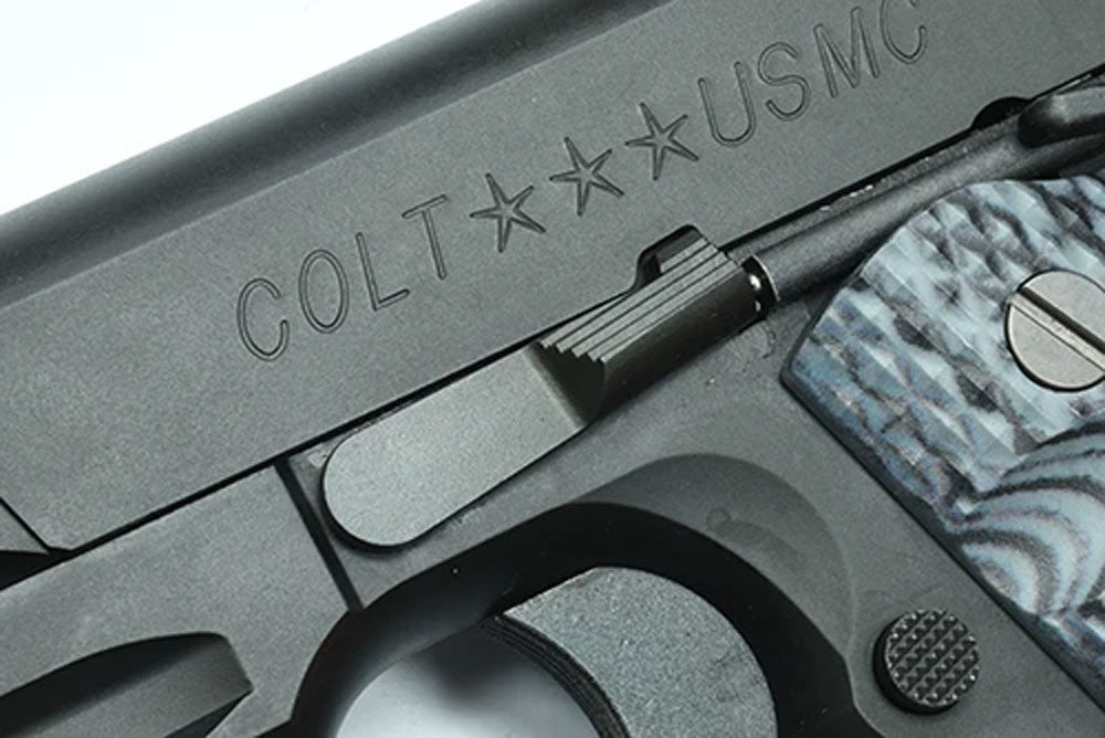 Guarder Stainless Slide Stop for MARUI M45A1 ( Black )