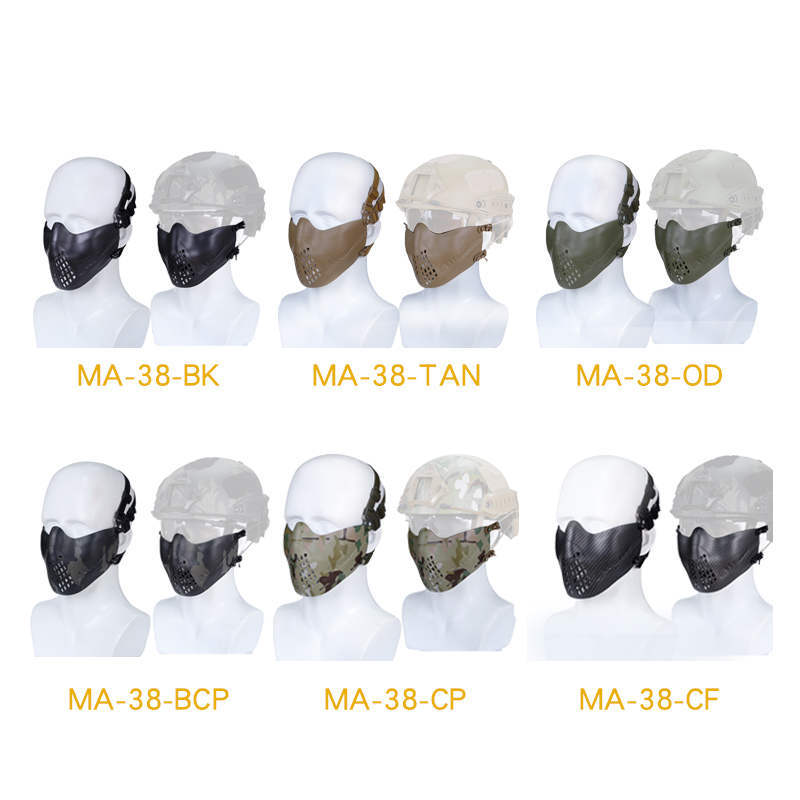 WoSport Pilot Mask ( Half Face Protect Mask )-Carbon