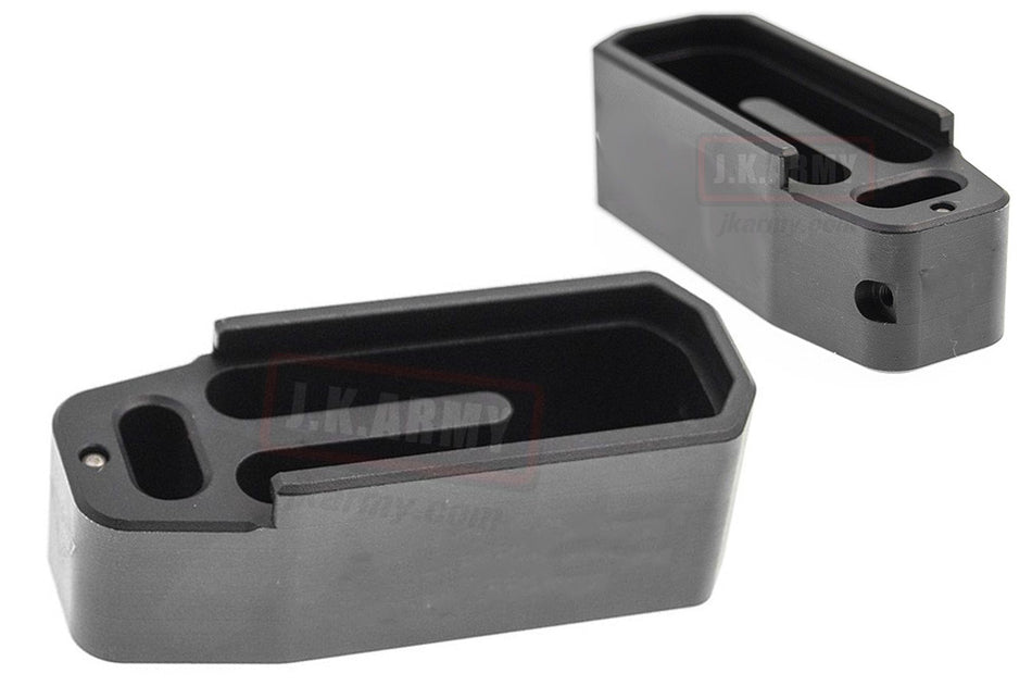 TT Mag Extension for Polymer Magazine M3 w/ T Engravings For PTW & GBB ( MWS GM0502 )-TT w/ HSP Style-Black