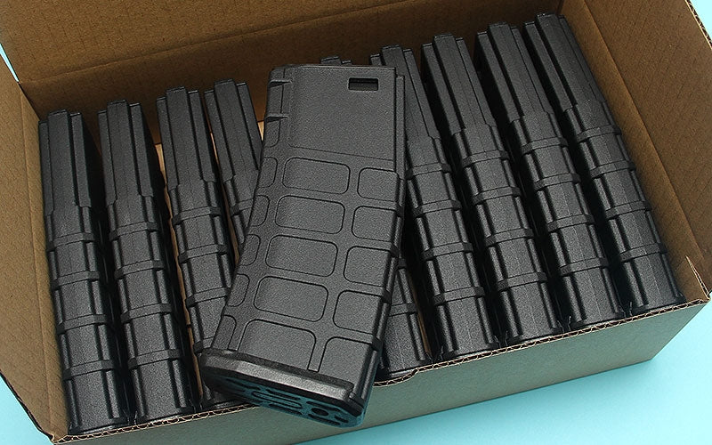 G&P GMAG Mid-cap Magazine For Marui M16 Series AEG (Black) (10pcs / Pack)