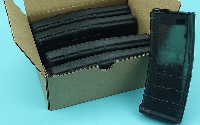 G&P GMAG Hi-cap Magazine For AR / M4 AEG ( Transparent ) ( 5pcs / Pack )