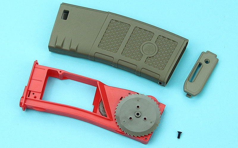 G&P Ball Ball Hi-Cap Magazine ( FDE / Red ) ( 10pcs / Pack )