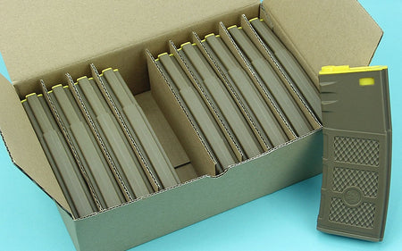 G&P Ball Ball Hi-Cap Magazine ( FDE / Yellow ) ( 10pcs / Pack )