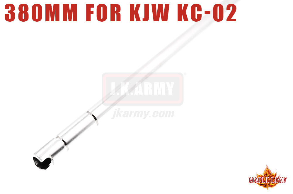 Maple Leaf 380mm Length Precision Inner Barrel For KJW KC-02 GBB ( KC 02 )