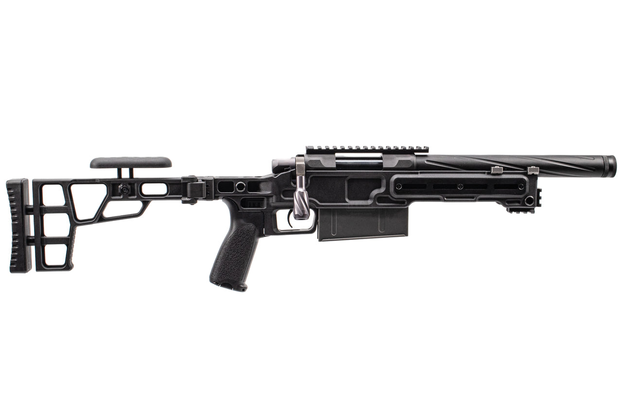 Maple Leaf MLC-S2 Chassis TM VSR10 Sniper Rifle Airsoft ( 150mm ) ( Foldable Stock ) ( Black ) ( Launchable by JKA )