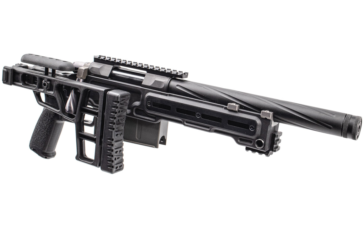 Maple Leaf MLC-S2 Chassis TM VSR10 Sniper Rifle Airsoft ( 150mm ) ( Foldable Stock ) ( Black ) ( Launchable by JKA )