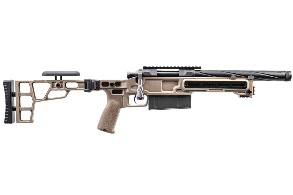 Maple Leaf MLC-S2 Chassis TM VSR10 Sniper Rifle Airsoft ( 150mm ) ( Foldable Stock ) ( DE ) ( Launchable by JKA )
