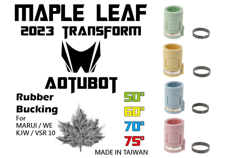 Maple Leaf 2023 Transformers "Autobot" Hop Up Rubber Bucking for Marui TM / WE / KJW GBB & VSR ( Degree 50° / 60° / 70° / 75° )-75°