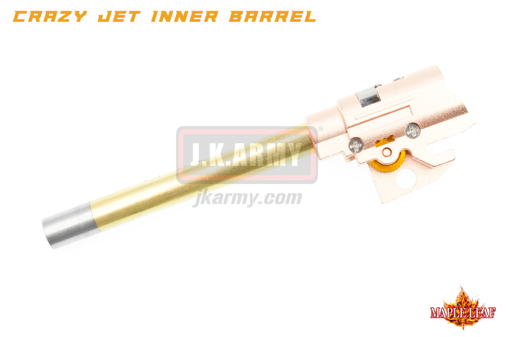 Maple Leaf M1911 Series Crazy Jet Aerodynamic Inner Barrel w/ Autobot Hop Up Rubber & Chamber Set Kit for TM / WE 1911 GBB Pistol-113mm-70°