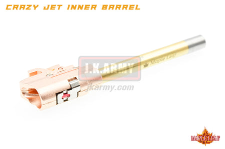 Maple Leaf Hi-Capa Series Crazy Jet Aerodynamic Inner Barrel w/ Autobot Hop Up Rubber & Chamber Set Kit for TM / WE Hi-Capa GBB Pistol-123mm-70°