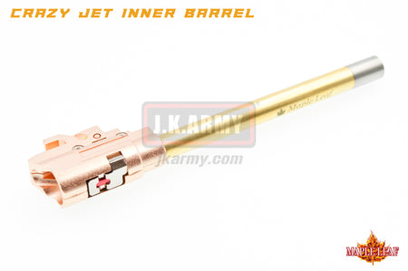 Maple Leaf Hi-Capa Series Crazy Jet Aerodynamic Inner Barrel w/ Autobot Hop Up Rubber & Chamber Set Kit for TM / WE Hi-Capa GBB Pistol-123mm-70°