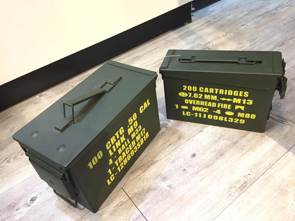 Metal .50 CAL Ammo Can Box Storage Airtight & Waterproof Stackable Storage ( Type 3 Layers Parts Baskets )