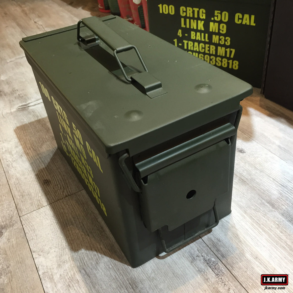 Metal .50 CAL Ammo Can Box Storage Airtight & Waterproof Stackable Storage ( Type 3 Layers Parts Baskets )