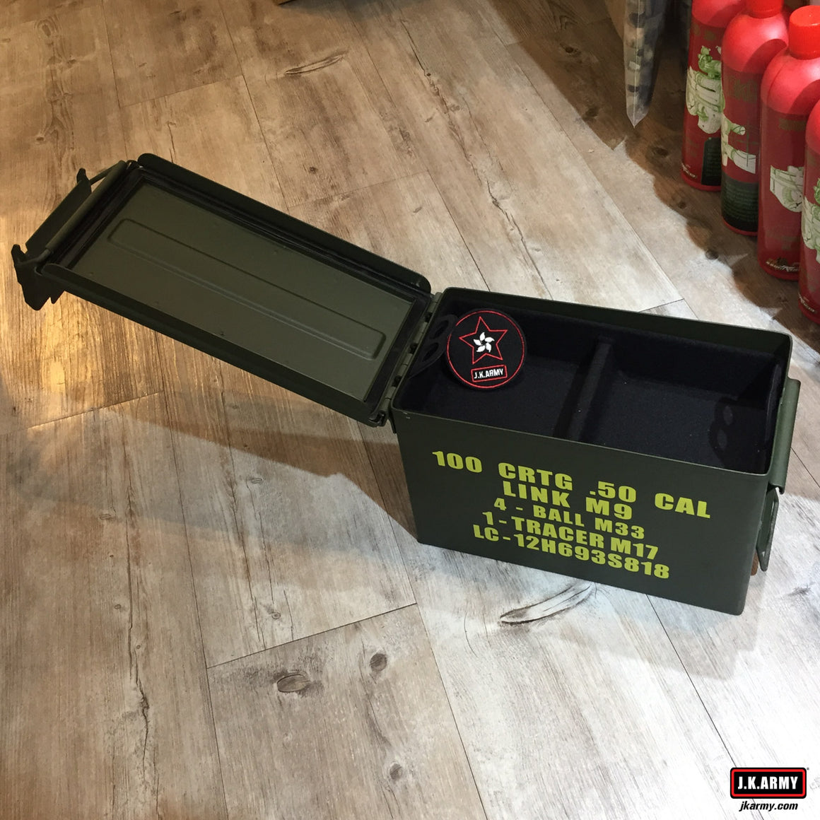 Metal .50 CAL Ammo Can Box Storage Airtight & Waterproof Stackable Storage ( Type 3 Layers Parts Baskets )