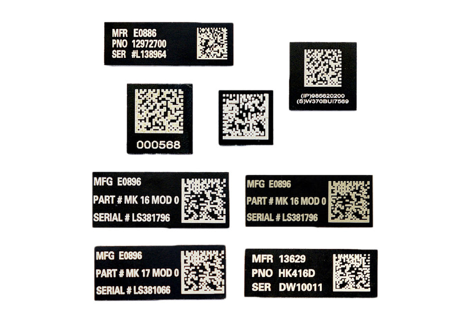 UID QR Code Style 0.5mm Aluminum Sticker-MK16 ( SCAR-L )