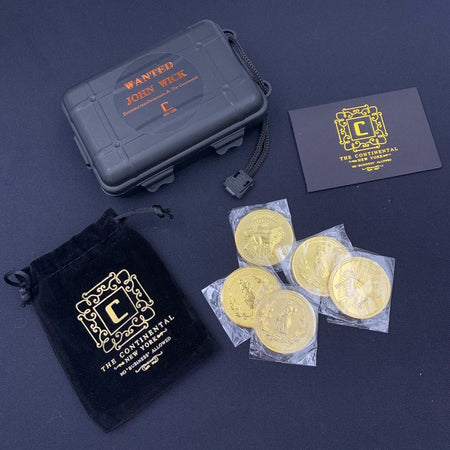 MF John Wick Style Coins Set ( 5 x Coins & 1 x Card ) ( JW Style )