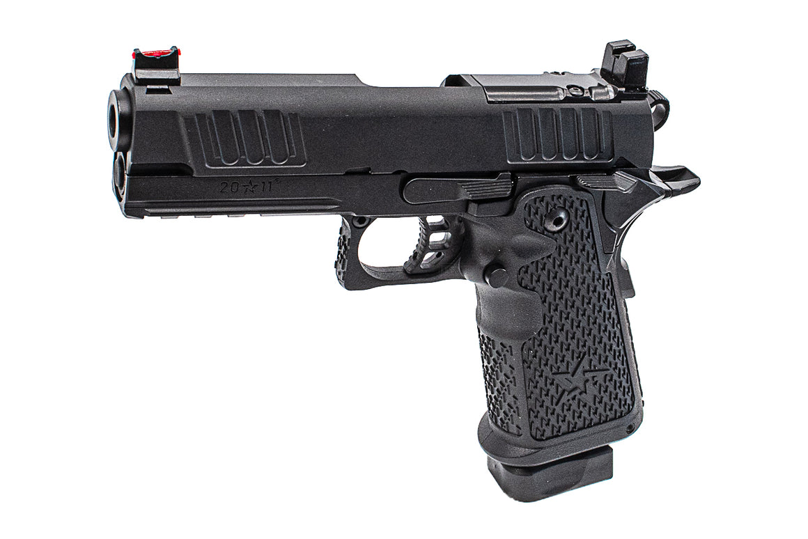 EMG Staccato Licensed CNC 4.3" P Hi-Capa GBBP Gas Blowback Pistol Airsoft ( Model: VIP Grip / Standard / Green Gas )
