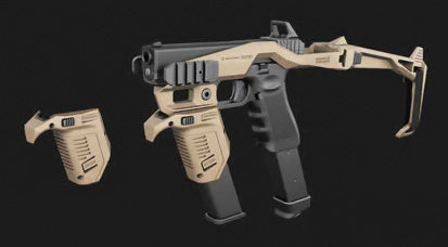 Recover Tactical MG9 Angled Mag Pouch Grip For Glock Magazines ( Black / Tan )-Tan