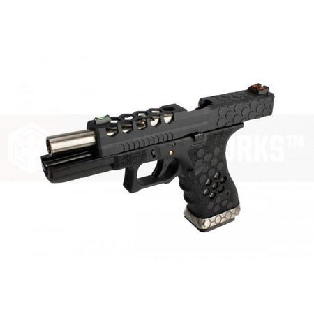 AW VX0101 Hex Cut Signature Model 17 GBB Airsoft Pistol ( BK/BK )