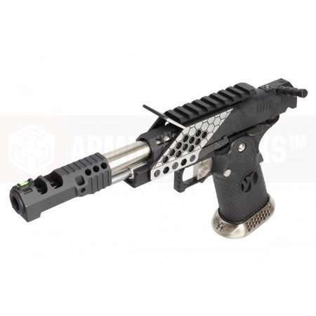 AW HX2432 .38 Supercomp Race GBB Airsoft Pistol with Scope Mount ( Full Auto Ver. ) ( Black )