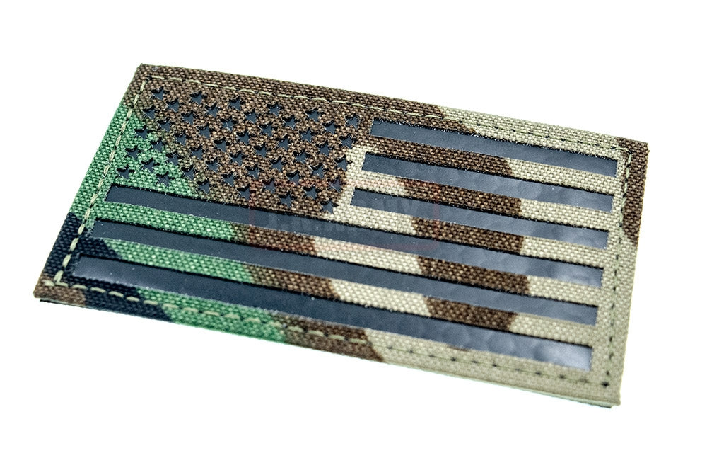 Infra Red Patch - US Flag Forward ( M81 Woodland ) ( Free Shipping )