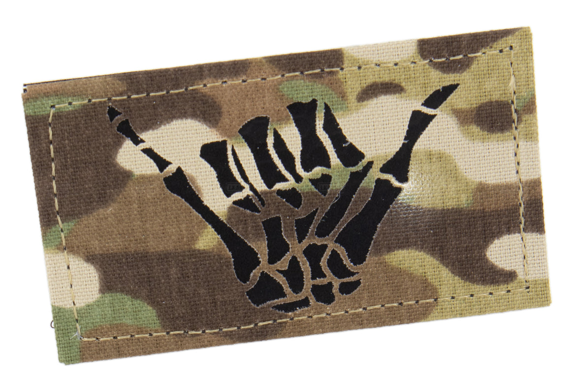 Infrared Reflective Patch - Hand Skeleton 3.5" x 2" ( Multicam )