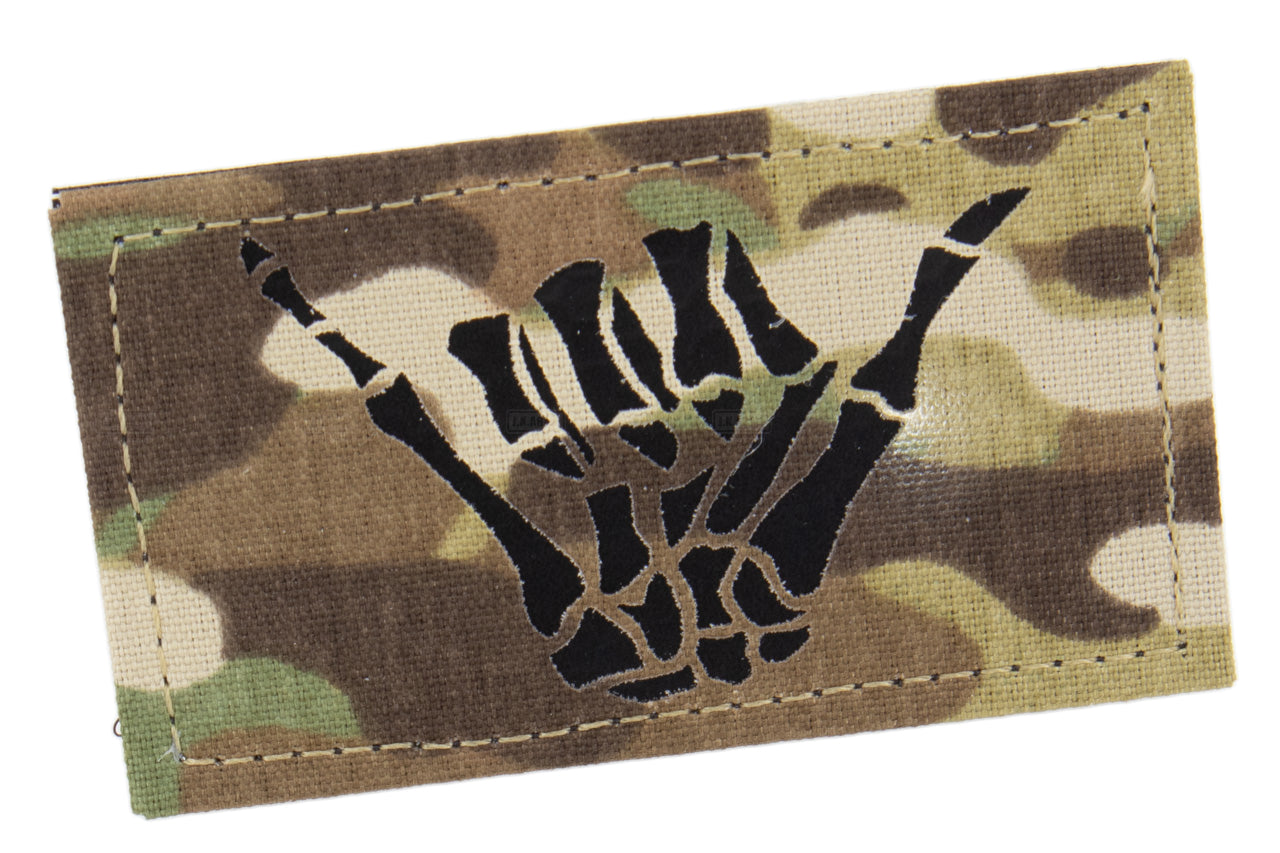 Infrared Reflective Patch - Hand Skeleton 3.5" x 2" ( Multicam )