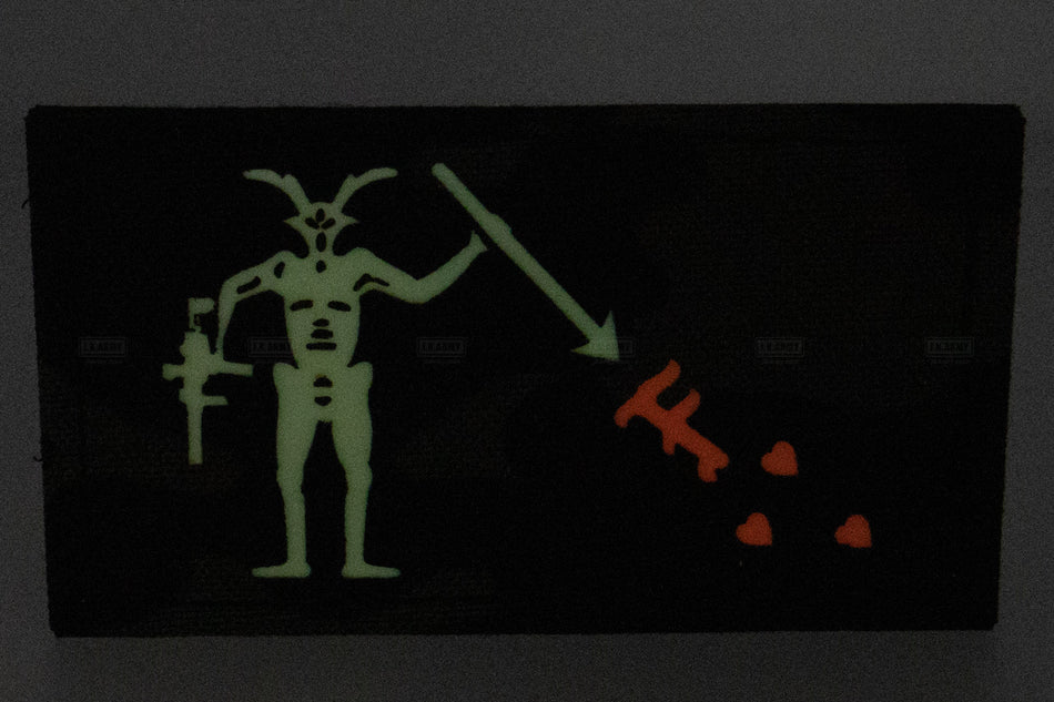 GID Blackbeard Flag Luminous Fluorescent Patch-MC TROPIC STYLE