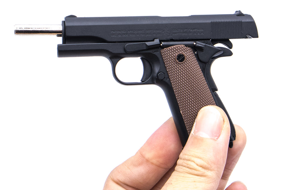 Metal Gear 1/2 Toy Model 1911 A1 ( Black ) ( Dummy ) ( by Alloy Empire ) ( 1:2.05 )